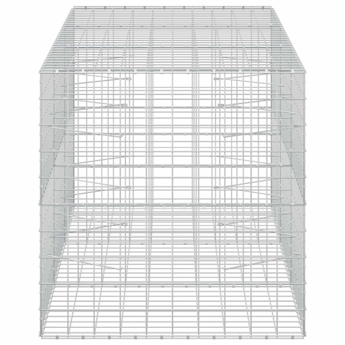 vidaXL Gabion with 5 mm Wire and 10x10 cm Mesh 300x100x100 cm 4