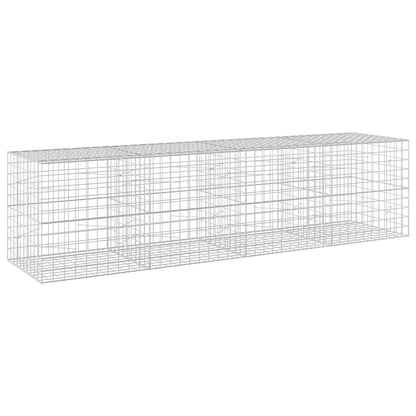 vidaXL Gabion with 5 mm Wire and 10x10 cm Mesh 400x100x100 cm 2