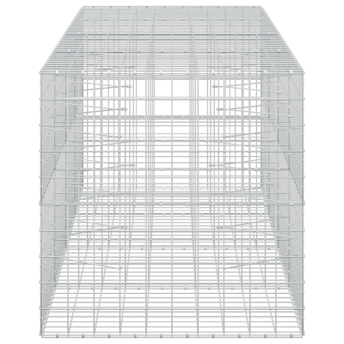 vidaXL Gabion with 5 mm Wire and 10x10 cm Mesh 400x100x100 cm 4