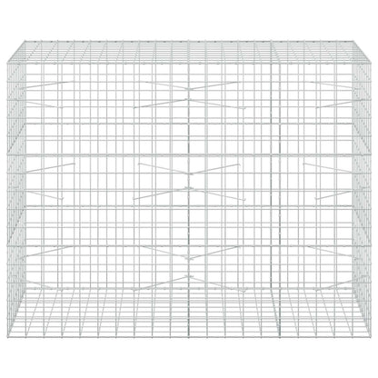 vidaXL Gabion with 5 mm Wire and 10x10 cm Mesh 200x100x150 cm 3