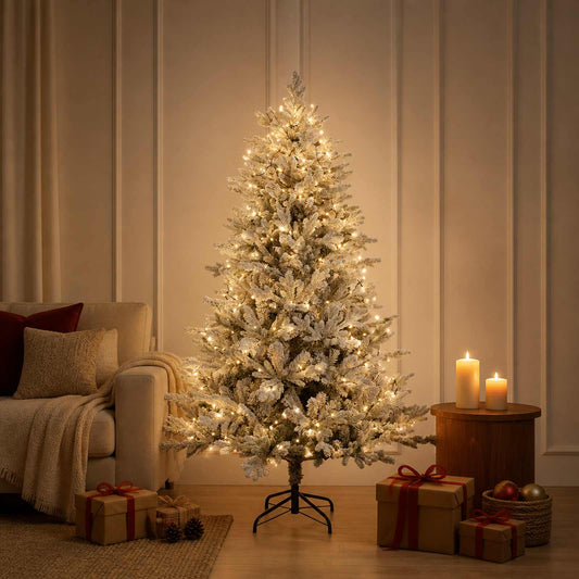 Artificial Hinged Christmas Tree 150 LEDs Warm White 120 cm