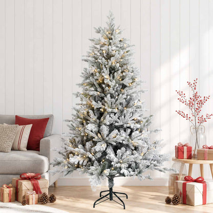Artificial Hinged Christmas Tree 150 LEDs Warm White 180 cm