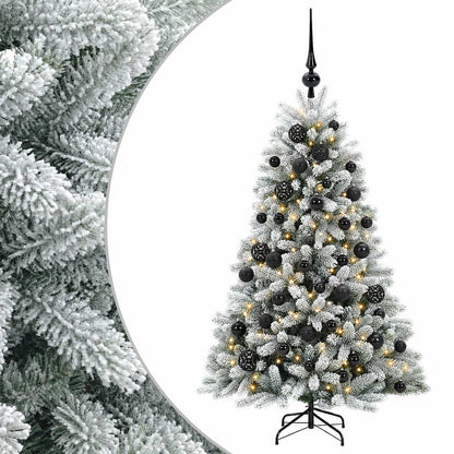 vidaXL Artificial Christmas Tree with Bauble 120 cm 150 LEDs 2