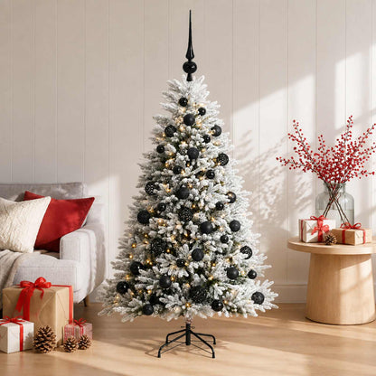 vidaXL Artificial Christmas Tree with Bauble 150 cm 150 LEDs 3