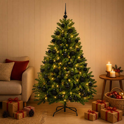 vidaXL Artificial Christmas Tree with Bauble 120 cm Light Green