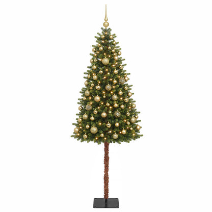 vidaXL Artificial Christmas Tree with Bauble 150 cm 150 LEDs 4