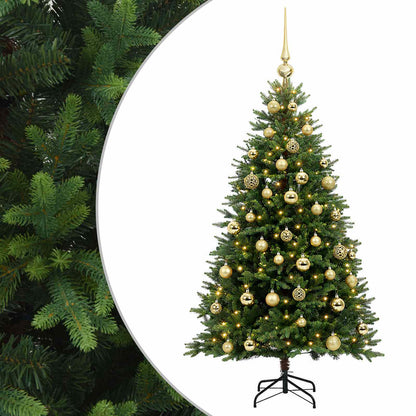 vidaXL Artificial Christmas Tree with Bauble 150 cm 150 LEDs 2