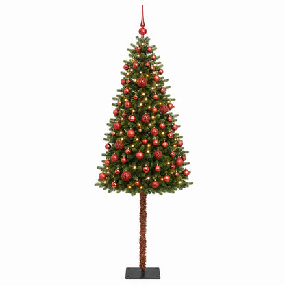 vidaXL Artificial Christmas Tree with Bauble 150 cm 150 LEDs 4