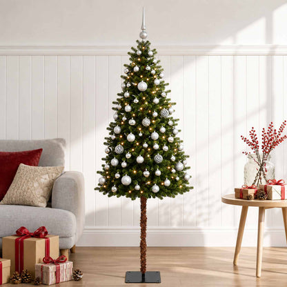 vidaXL Artificial Christmas Tree with Bauble 150 cm 150 LEDs 3