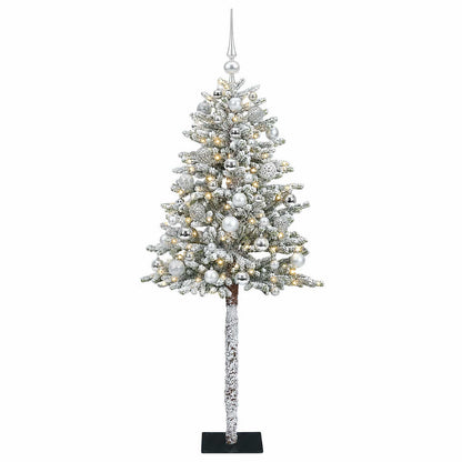 vidaXL Artificial Christmas Tree with Bauble 150 cm 150 LEDs 4