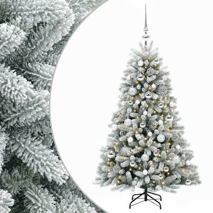 vidaXL Artificial Christmas Tree with Bauble 120 cm 150 LEDs 2