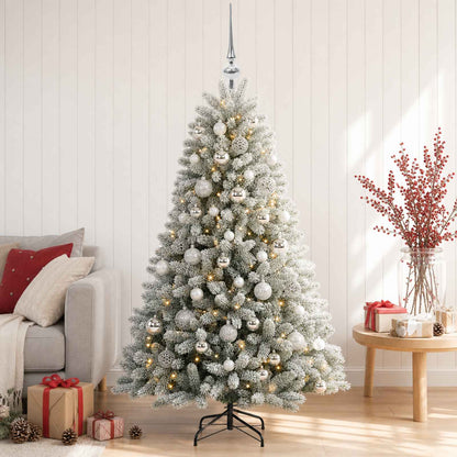 vidaXL Artificial Christmas Tree with Bauble 120 cm 150 LEDs 3