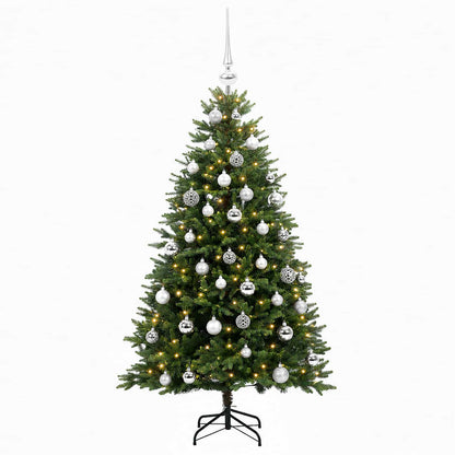 vidaXL Artificial Christmas Tree with Bauble 150 cm 150 LEDs 4