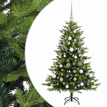 vidaXL Artificial Christmas Tree with Bauble 150 cm 150 LEDs 2