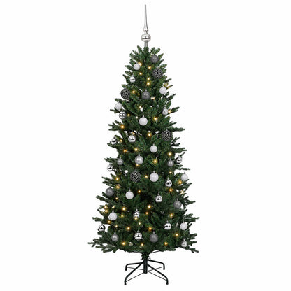 vidaXL Artificial Christmas Tree with Bauble 150 cm 150 LEDs 4