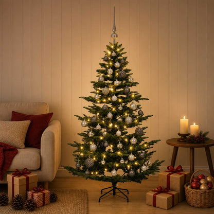 vidaXL Artificial Christmas Tree with Bauble 120 cm 150 LEDs 3