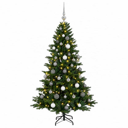 vidaXL Artificial Christmas Tree with Bauble 120 cm 150 LEDs 4
