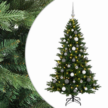 vidaXL Artificial Christmas Tree with Bauble 150 cm 150 LEDs 2