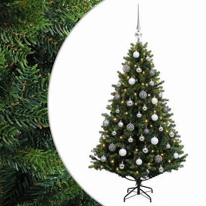 vidaXL Artificial Christmas Tree with Bauble 120 cm 150 LEDs 2