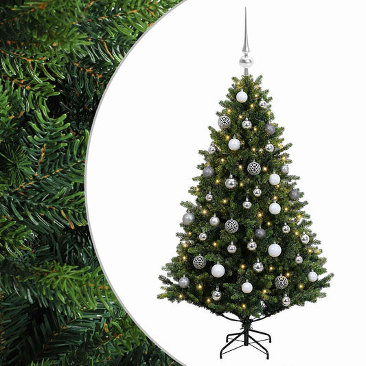 vidaXL Artificial Christmas Tree with Bauble 120 cm 150 LEDs 2