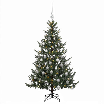 vidaXL Artificial Christmas Tree with Bauble 120 cm 150 LEDs 4