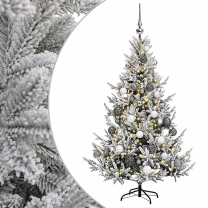 vidaXL Artificial Christmas Tree with Bauble 120 cm 150 LEDs 2