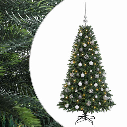 vidaXL Artificial Christmas Tree with Bauble 150 cm 150 LEDs 2
