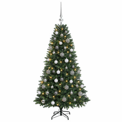 vidaXL Artificial Christmas Tree with Bauble 150 cm 150 LEDs 4