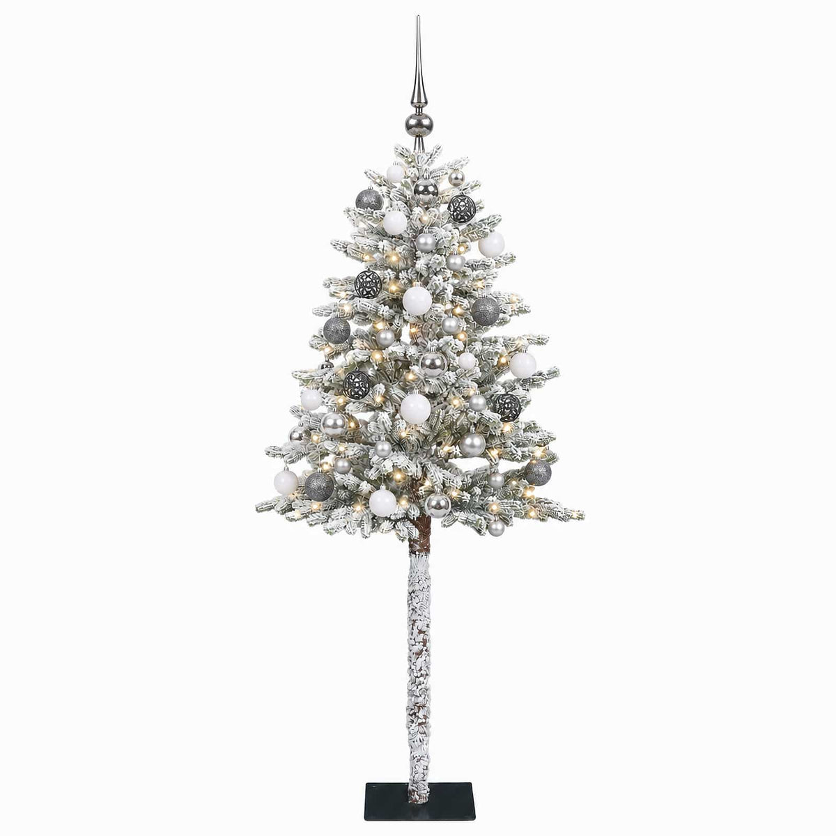 vidaXL Artificial Christmas Tree with Bauble 150 cm 150 LEDs 4