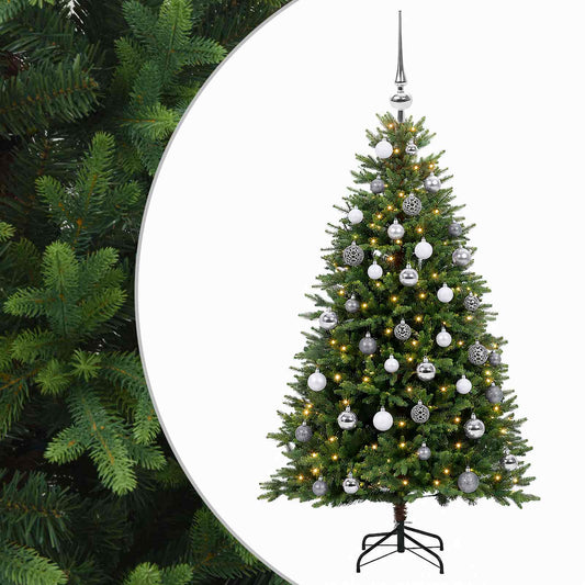 vidaXL Artificial Christmas Tree with Bauble 120 cm 150 LEDs 2