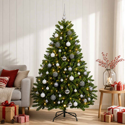 vidaXL Artificial Christmas Tree Light Green with Bauble 120 cm 1