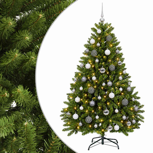 vidaXL Artificial Christmas Tree Light Green with Bauble 120 cm 2