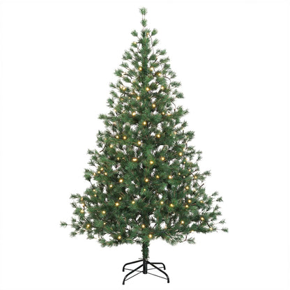 Artificial Christmas Tree with Bauble 300 LEDs Height 210 cm with LEDs