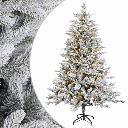 Artificial Hinged Christmas Tree 150 LEDs Warm White 180 cm