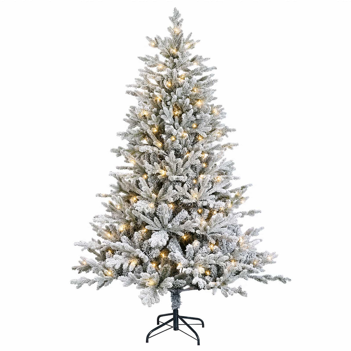 Artificial Hinged Christmas Tree 150 LEDs Warm White 180 cm