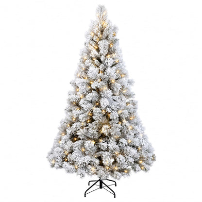 Artificial Hinged Christmas Tree 300 LEDs Warm White 180 cm