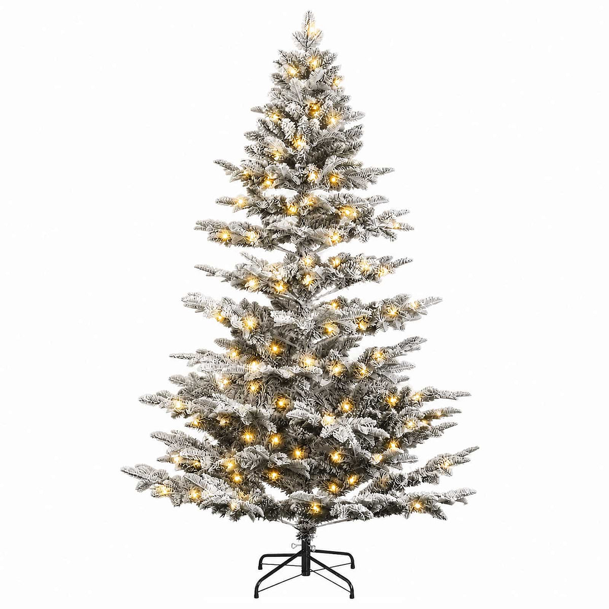 Artificial Hinged Christmas Tree 300 LEDs Warm White 240 cm