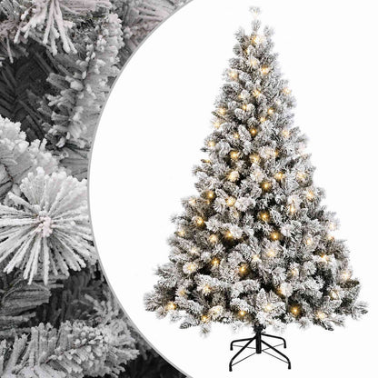 Artificial Hinged Christmas Tree 300 LEDs Warm White 240 cm