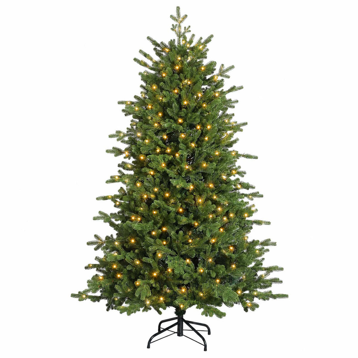 Artificial Christmas Tree with Bauble 300 LEDs 180 cm with LEDs