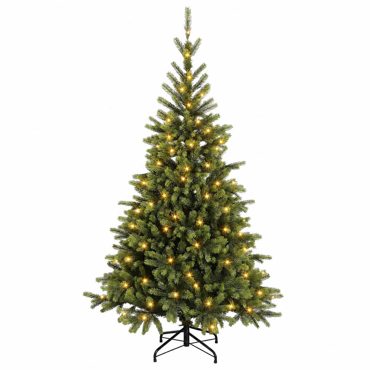Artificial Christmas Tree with Bauble 300 LEDs 180 cm with LEDs