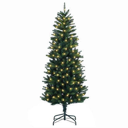 Artificial Christmas Tree with Bauble 300 LEDs Green 240 cm with LEDs