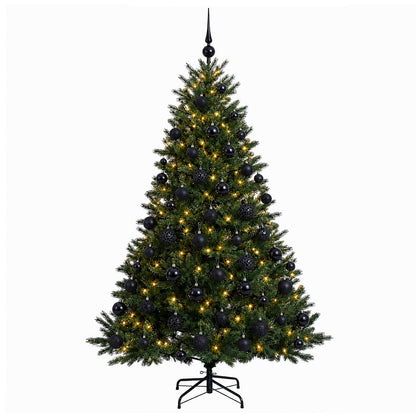 vidaXL Artificial Christmas Tree with Bauble 240 cm 300 LEDs 4