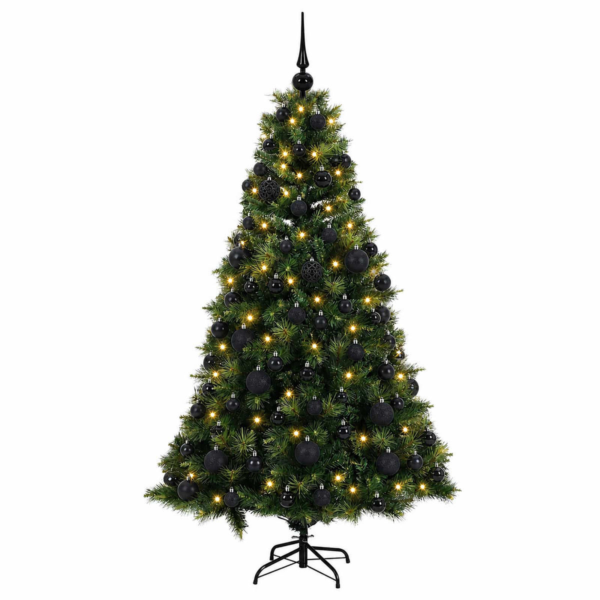 vidaXL Artificial Christmas Tree with Bauble 240 cm 300 LEDs 4