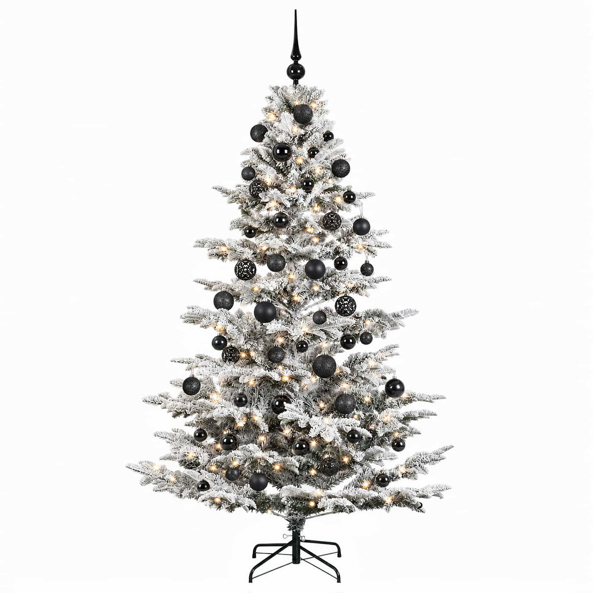 vidaXL Artificial Christmas Tree with Bauble 210 cm 300 LEDs 4