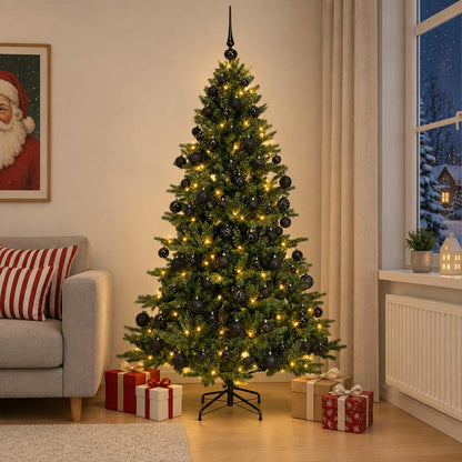 vidaXL Artificial Christmas Tree with Bauble 240 cm 300 LEDs 3