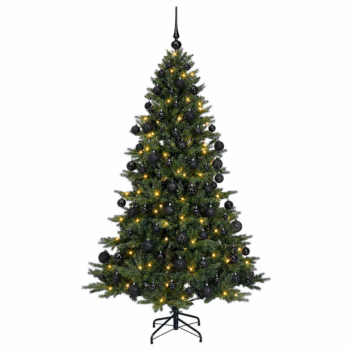 vidaXL Artificial Christmas Tree with Bauble 240 cm 300 LEDs 4