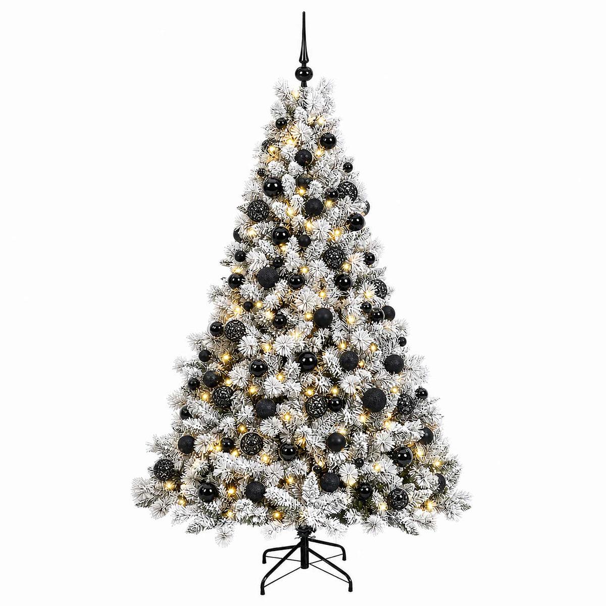 vidaXL Artificial Christmas Tree with Bauble 240 cm 300 LEDs 4