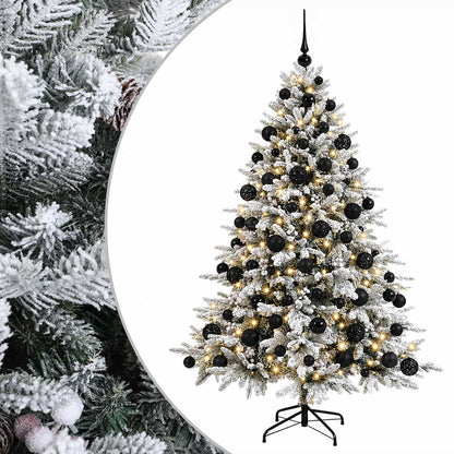 vidaXL Artificial Christmas Tree with Bauble 210 cm 300 LEDs 2