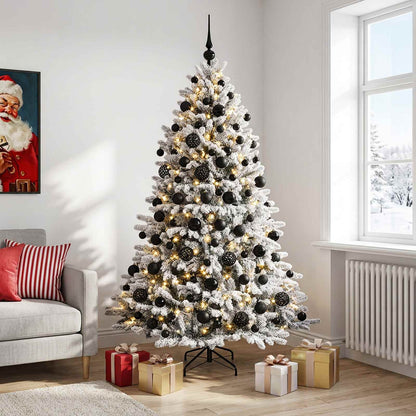 vidaXL Artificial Christmas Tree with Bauble 180 cm 300 LEDs 1