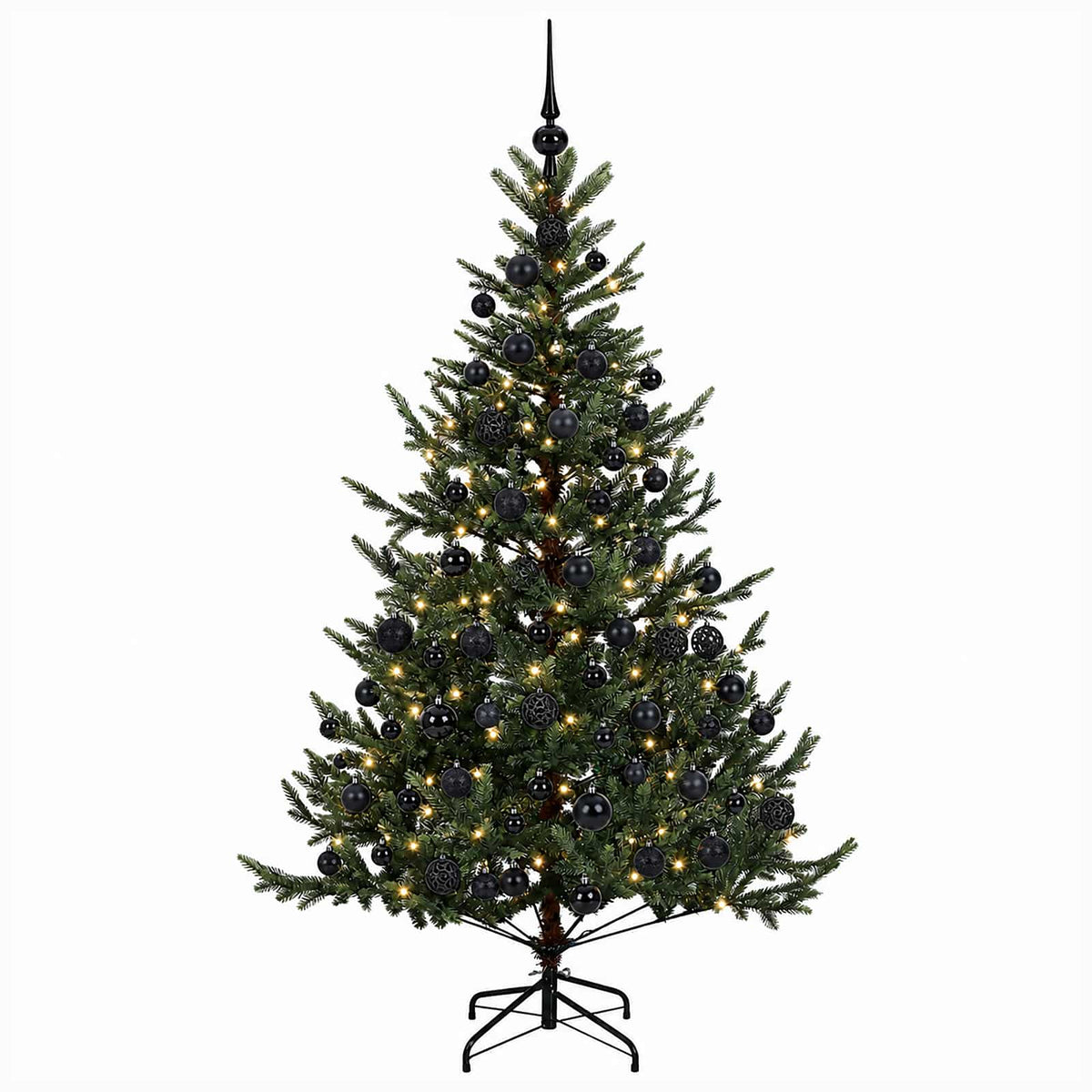 vidaXL Artificial Christmas Tree with Bauble 240 cm 300 LEDs 4